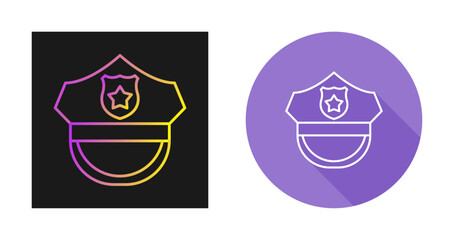 Police Hat Vector Icon