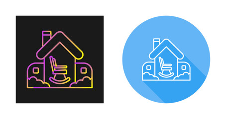 Retirement Home Vector Icon