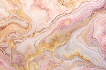 Naklejka premium Elegant pink and gold marble texture design