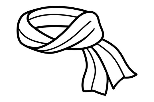 recommend clip art: 
                    
                    Scarf line art vector, scarf muffler cloth icon, scarf outline coloring book page 
                    