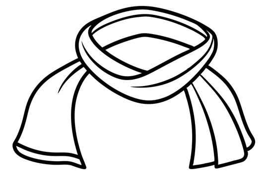 recommend clip art: 
                    
                    Scarf line art vector, scarf muffler cloth icon, scarf outline coloring book page 
                    