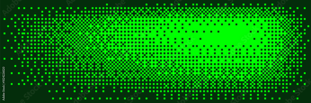 Poster dither bitmap background in green display color.