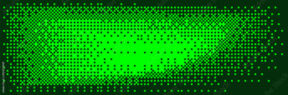Poster dither bitmap background in green display color.