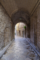 Fototapeta premium Trani street, Apulia, Southern Italy