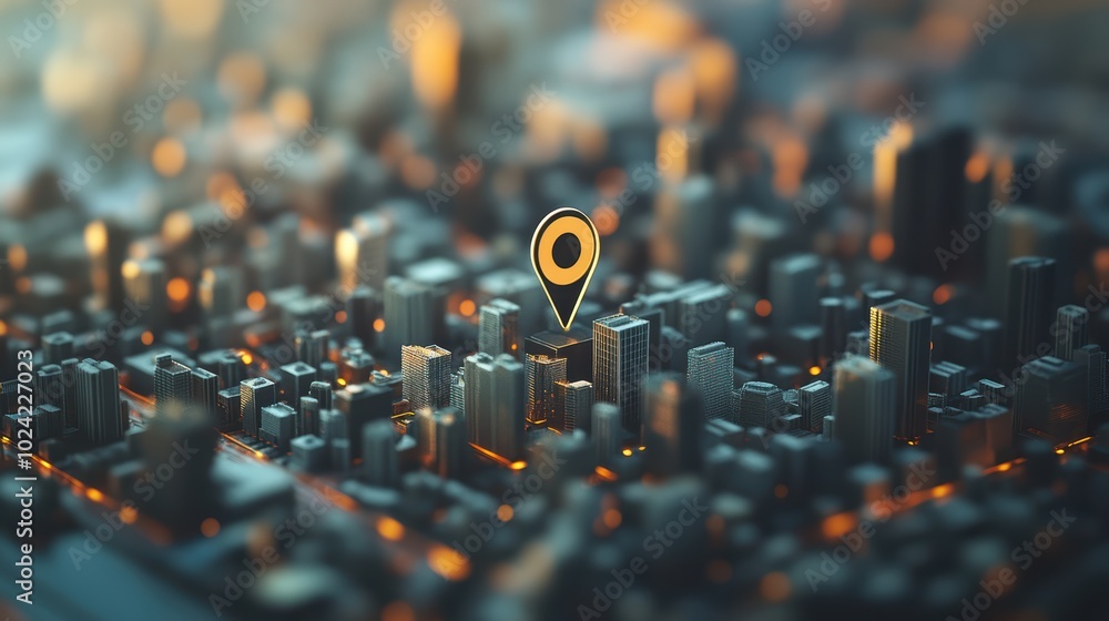 Poster exploring geofencing technology the future of location-based services in urban environments