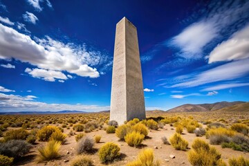 Tribute monolith sculpture in Chubut province, Welsh settlers monument
