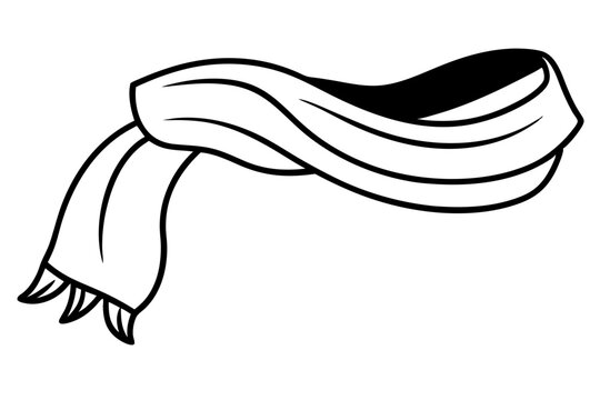 recommend clip art: 
                    
                    Scarf line art vector, scarf muffler cloth icon, scarf outline coloring book page 
                    