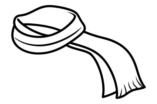 recommend clip art: 
                    
                    Scarf line art vector, scarf muffler cloth icon, scarf outline coloring book page 
                    
