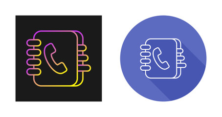 Contact Book Vector Icon