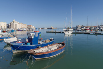 Italy, Puglia, Trani harbour