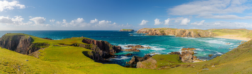Luskentyre beach on the west coast of the Isle of Lewis and Harris in the Outer Hebrides of Scotland