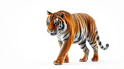 Wild Tiger Portrait in Dusty Environment - Aerial Photography of Majestic Wildlife