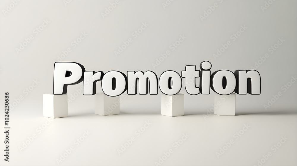 Fototapete promotion in a 3d text style, as if the letters are popping out of the background