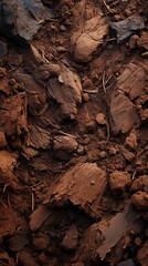 Obraz premium Soil wallpaper for mobile, 9:16 ratio. Generative ai