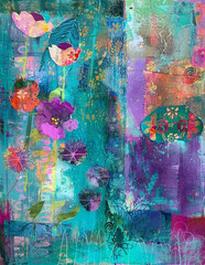 Twilight Garden Texture Page Journal