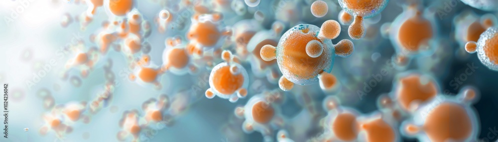 Poster close-up of microbial colonies thriving on bathroom tiles, highlighting the intricate structures of 