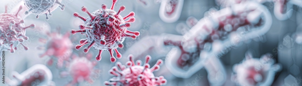 Poster high-resolution close-up of microbial colonies on bathroom tiles, showcasing the detailed structures