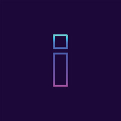 Letter i logo design, i alphabet logo design business logo vector template