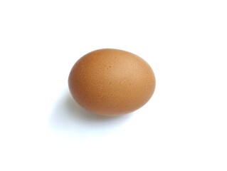 Chicken egg isolated on white background 