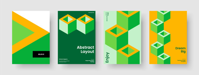 Fototapeta premium Abstract Poster Layout. Isolated Book Cover Template. Geometric Brochure Design. Flyer. Banner. Background. Business Presentation. Report. Brand Identity. Pamphlet. Magazine. Advertising. Notebook