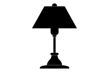 Table Lamp | vector silhouette illustration on white background