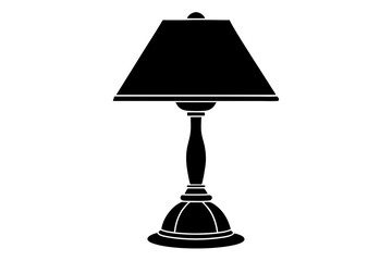 Table Lamp | vector silhouette illustration on white background