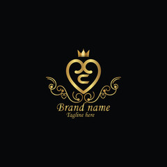 Fototapeta premium creative initial c latter logo design with modern business vector template, luxury c latter logo , creative isolate c monogram latter logo , crow logo , royal logo with golden color and new design