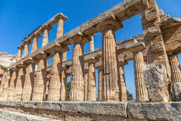 Fototapeta premium Temple de Neptune, à Paestum, Italie