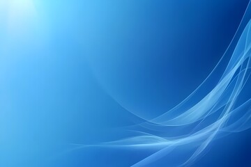 Energetic Turquoise Blue Background with Soft Waves