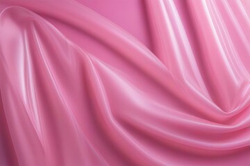 Obraz premium Soft pink satin fabric draped elegantly