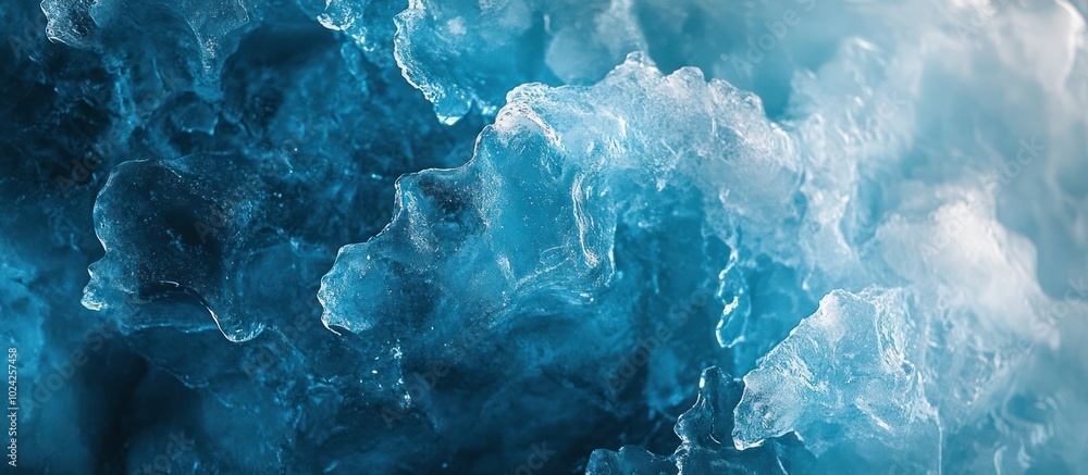Poster abstract blue ice background with a textured surface.