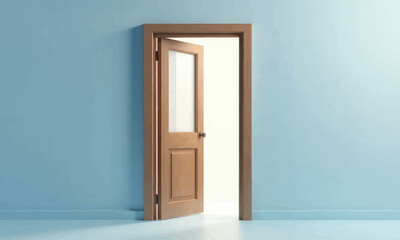 Open Door in Blue Room 
