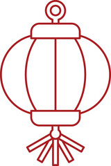 flat art design lantern