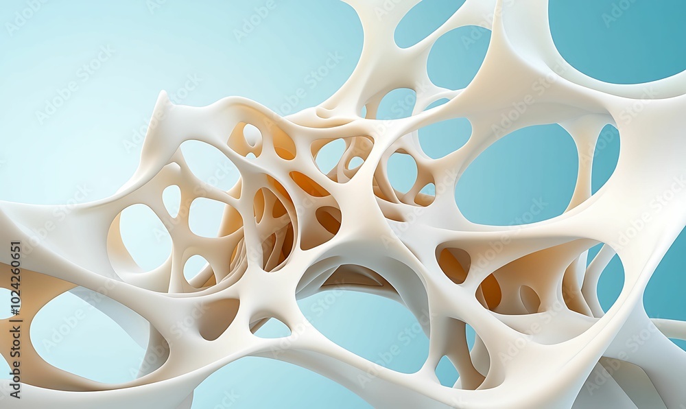Aufkleber abstract organic structure with intricate patterns and textures