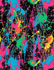 Neon Paint Splatter Paper Background