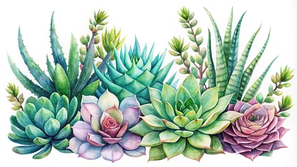 Fotobehang watercolor clipart © suchetpong