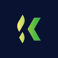modern letter k logo design template