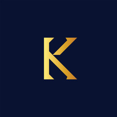 modern letter k logo design template