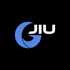 JIU initial letter logo template for business, fashion, finance, marketing, branding, company etc