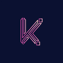 modern letter k logo design template