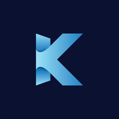 modern letter k logo design template