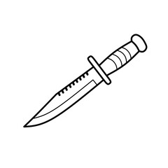 hunting knife isolated