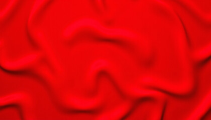 Abstract red fabric texture, smooth waves, artistic design, suitable for backgrounds, copy space