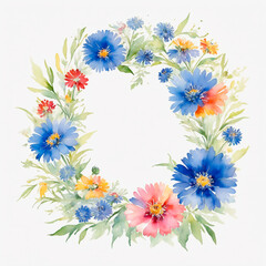 Fototapeta premium frame of flowers