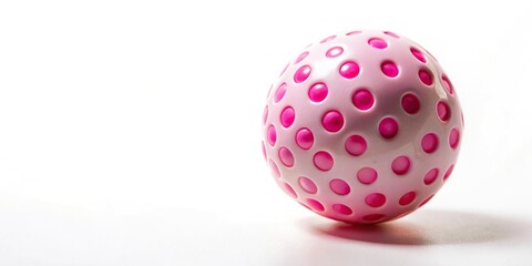 Watercolor painting of cute pink spots on white background