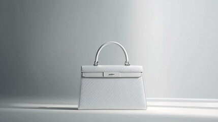 Experience affordable elegance with a sleek minimalist handbag that epitomizes style against a pristine backdrop.