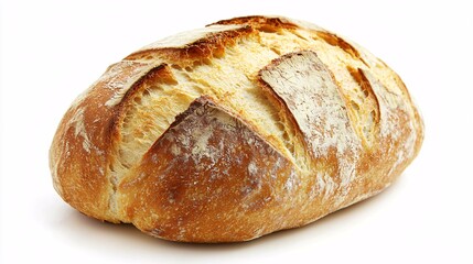 A beautifully crafted bread loaf with a golden crust highlights the artistry and textures of traditional baking.