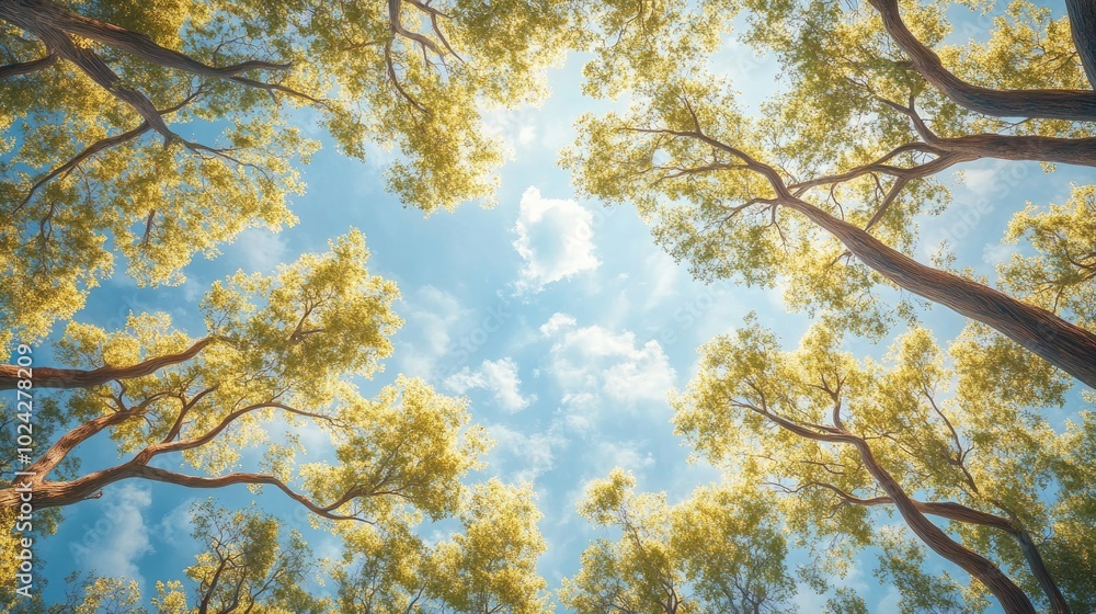 Poster 3d wallpaper design featuring a tree background suitable for murals and ceilings