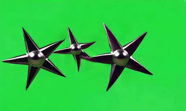 shuriken green screen