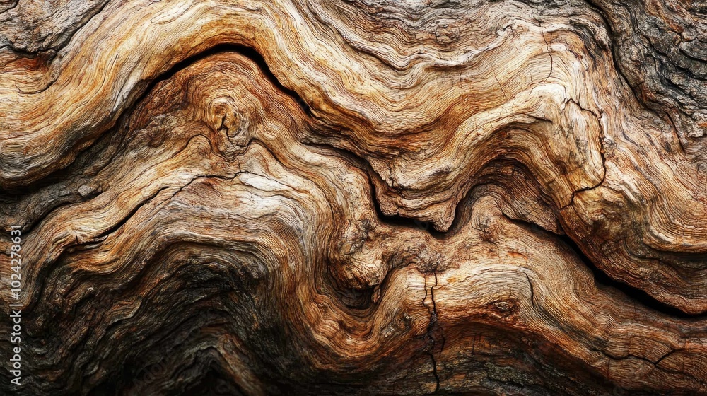 Poster close up of a large tree trunk